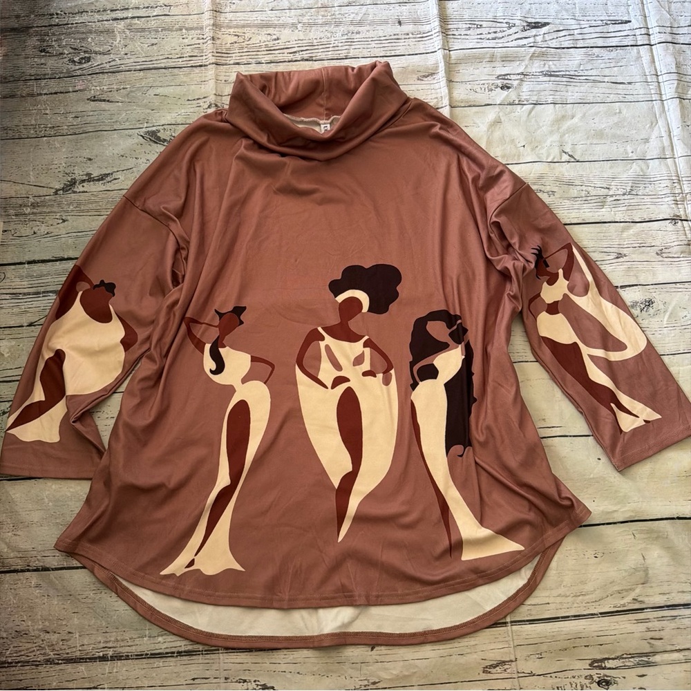 Graphic Tunic Top with the muses of Hercules graphic size L - Picture 2 of 7